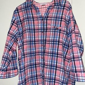 Allison Daley plaid shirt, small